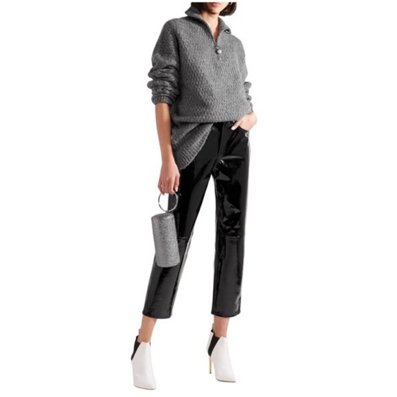 OPENING CEREMONY Cable Fuzzy Knit Wool Sweater - Picture 3 of 13